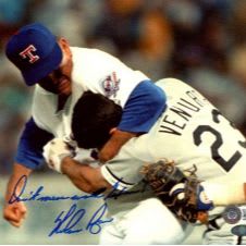 Nolan Ryan autographed and framed Fight with Robin Ventura item
