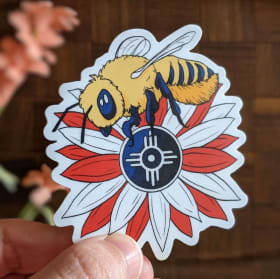Bee City Wichita Sticker item