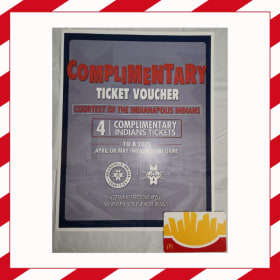 4 Indianapolis Indians Tickets & $50 McDonald's Gift Card item