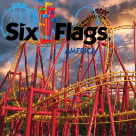4 One-Day Admission Tickets to Six Flags America item