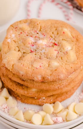 Tub of Peppermint White Chocolate Cookie Dough item