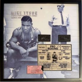 Mike Tyson’s 1st Pro Fight 3D Masterpiece with Ticket item