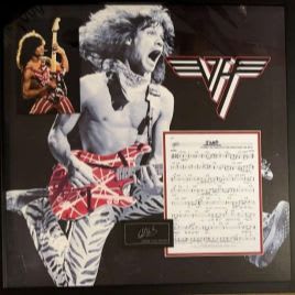 Eddie Van Halen Commemorative  “Jump” 3D Sheet Music item