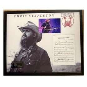 Chris Stapleton “Tennessee Whiskey”  3D Music Lyric Sheet item