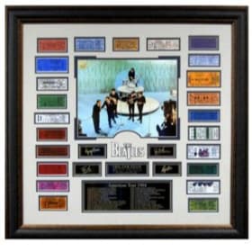 Beatles 1st American Tour Ticket Collage item