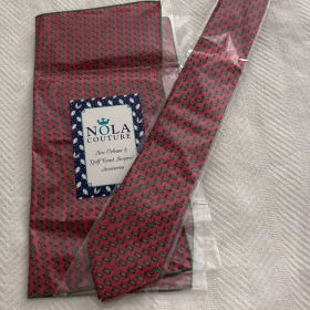 Matching Streetcar Tie and Pocket Square from Nola Couture item