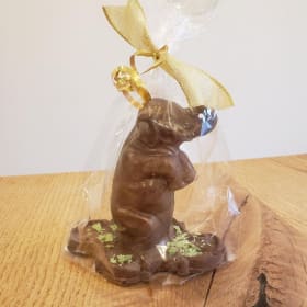 Handmade chocolate elephant item