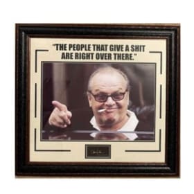 Jack Nicholson “Give a Shit” Quote item
