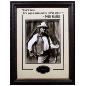 John Wayne “Life’s Hard” Quote item