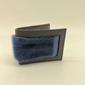 #7 Blue sealskin wallet item