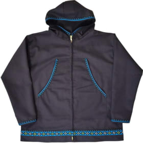 #49 Black and blue men's XL windbreaker item