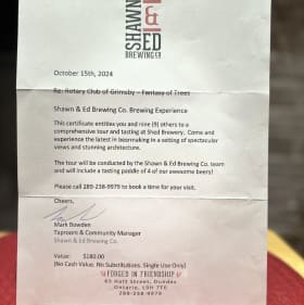 Tour and Tasting at Shed Brewery - D12A item