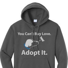 Charcoal "You Can't Buy Love, Adopt It" item