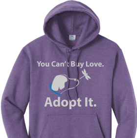 Heather Purple "You Can't Buy Love, Adopt It: item