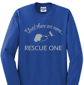 Royal Blue "Until There are None, Rescue One" item