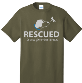 Heather Olive "Rescued is my Favorite Breed item