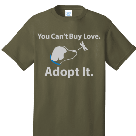 Heather Olive "You Can't Buy Love, Adopt It item