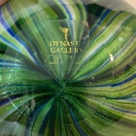 Peacock-Inspired Small Ikebana Vase by Dynasty Gallery item