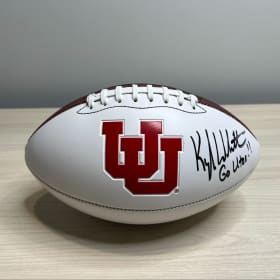 #05 - U of U Kyle Whittingham Autographed Football item