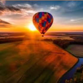 Sunset Hot Air Balloon & Dinner Experience item