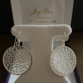 Silver earrings - hand crafted item