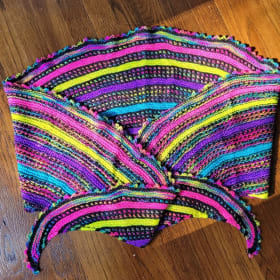 Neon Knitted Shawl item