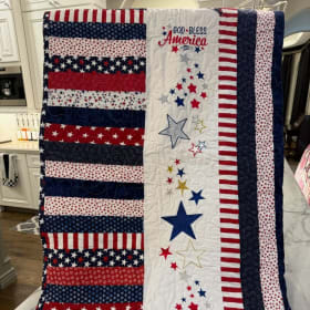 Handmade Patriotic Quilt item