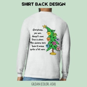 Christmas “Ash” Long Sleeve T-Shirt Size: Medium item