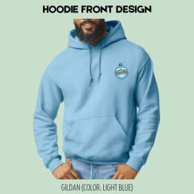 Christmas “Light Blue” Hoodie Size: XXX-Large item