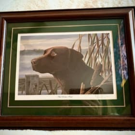 Handpainted Chocolate Lab Picture item