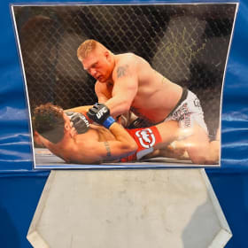Signed Brock Lesnar Poster item