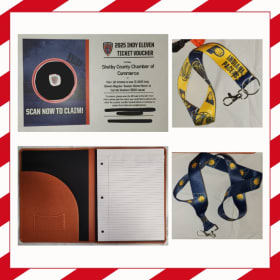 4 Indy Eleven Tickets & Indiana Pacers Merchandise Bag item