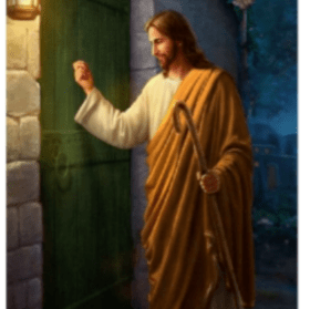 Jesus Knocking the door Mosaic Icon item