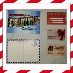 2 Books, 3 Post Cards, SCP Voucher & Three Sisters Gift Card item