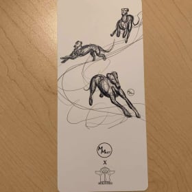 Ensemble de 10 cartes galgo item