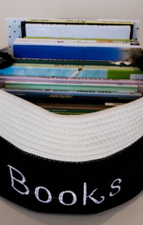 #1 Crestwood Teacher Book Basket (3's Class Gift) item