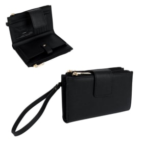 T056 - Portefeuille noir à dragonne item