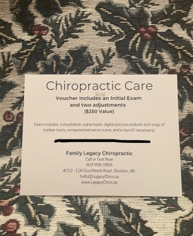 Chiropractic Care Gift Certificate item