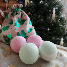 Bombe de bain de Noël (paquet de 4) item