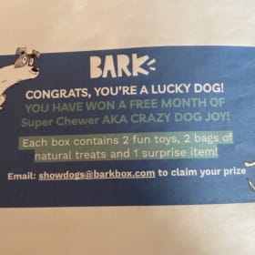 Gift Basket #2 Dog Bed, Toys and Bark Box item