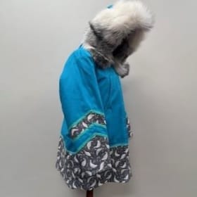 #53 Womens Blue Parka item
