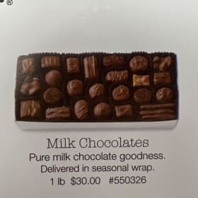 1lb assorted milk chocolates item