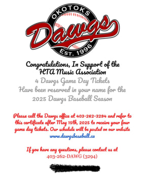 4 Okotoks Dawgs Tickets item