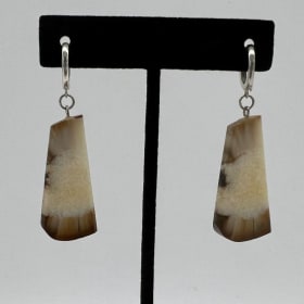 #35 Fossilized Ivory Earrings item