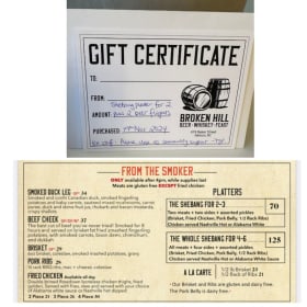 Broken Hill Tasting Meal - Shebang Platter & Beer Flight(X2) item