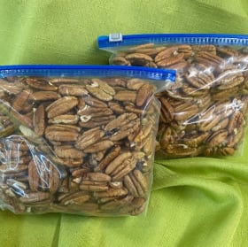 2 bags of fresh, shelled whole pecans from Patti Wolf item