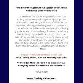 Breakthrough Burnout Session item