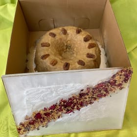 Apple Cake with Resin Tray by Karen Sigler item