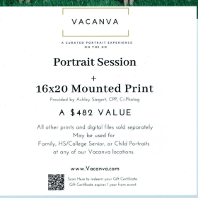 Portrait Session and Mounted Print by Vacanva item