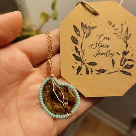 16- Ammonite Stone Necklace item